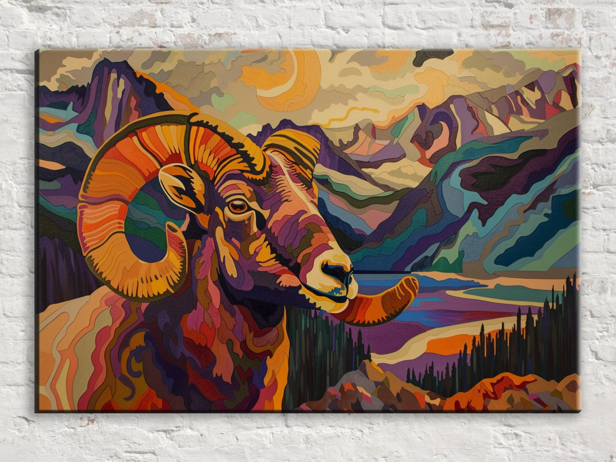 Abstract Mountain Ram Digital Art