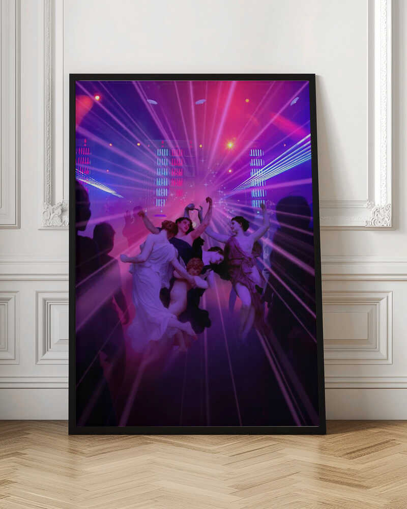 Classical Rave Neon Laser Digital Artwork