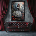 Gothic Red Hair Maiden Digital Art
