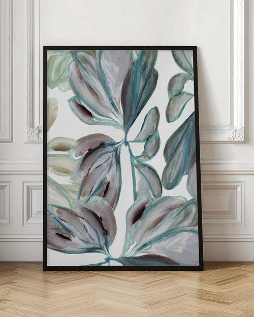 Abstract Botanical Brushstrokes Digital Art