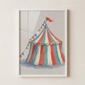 Vintage Carnival Tent Digital Artwork