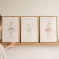 Watercolor Ballerina Trio Digital Art