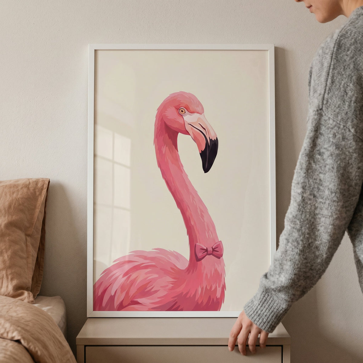 Chic Dapper Flamingo Digital Art