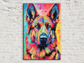 Vibrant German Shepherd Digital Art