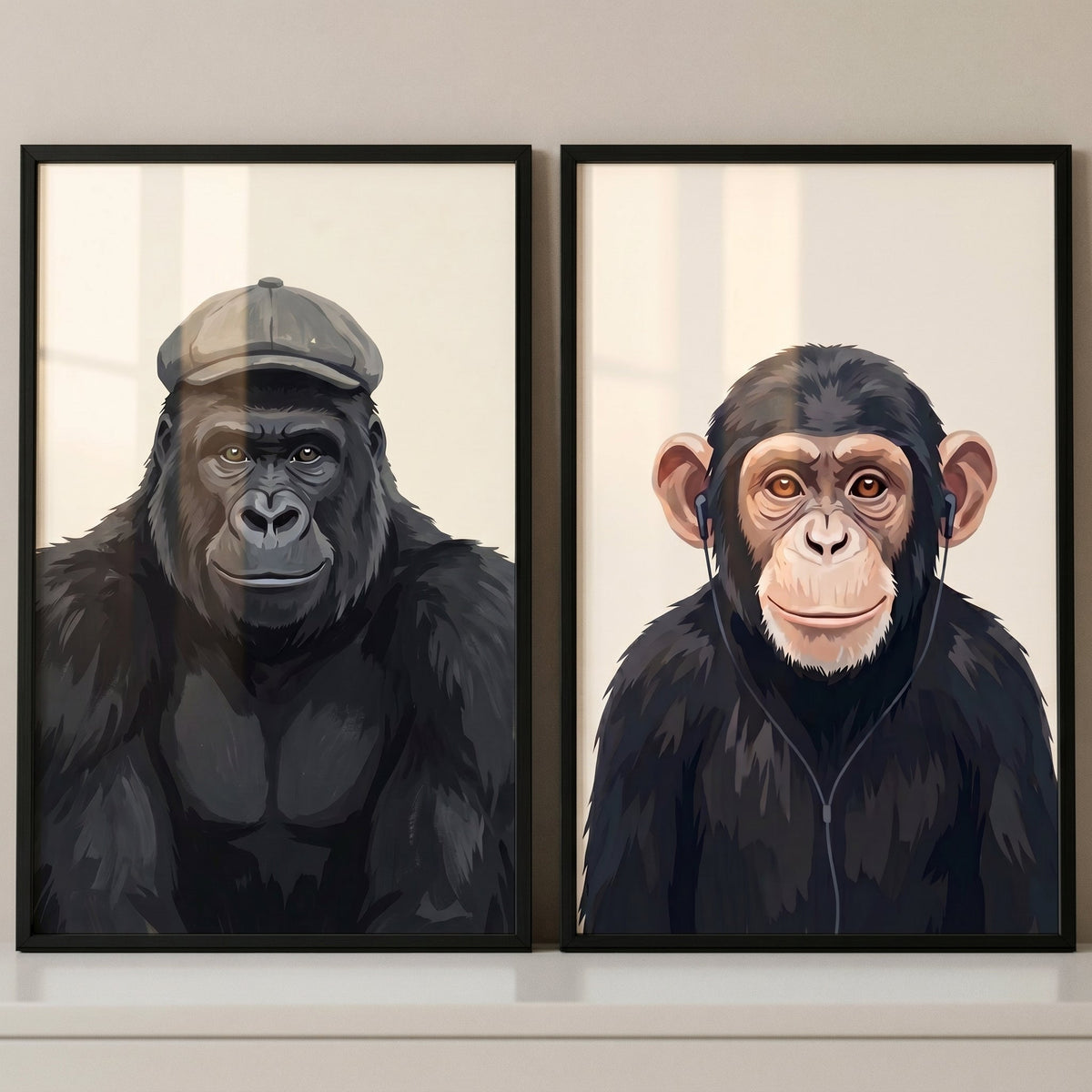 Gentleman Primate Digital Art Prints