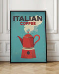 Italian Coffee Vintage Retro Poster Digital Download