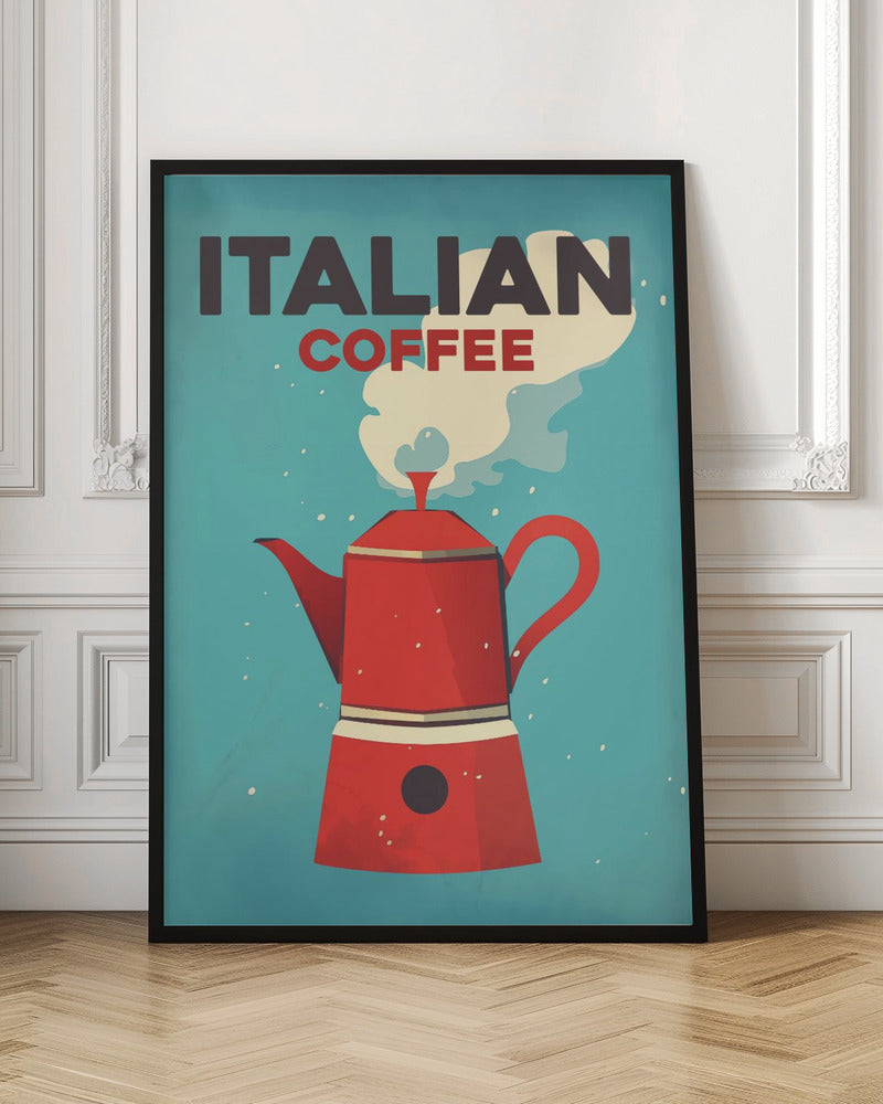 Italian Coffee Vintage Retro Poster Digital Download
