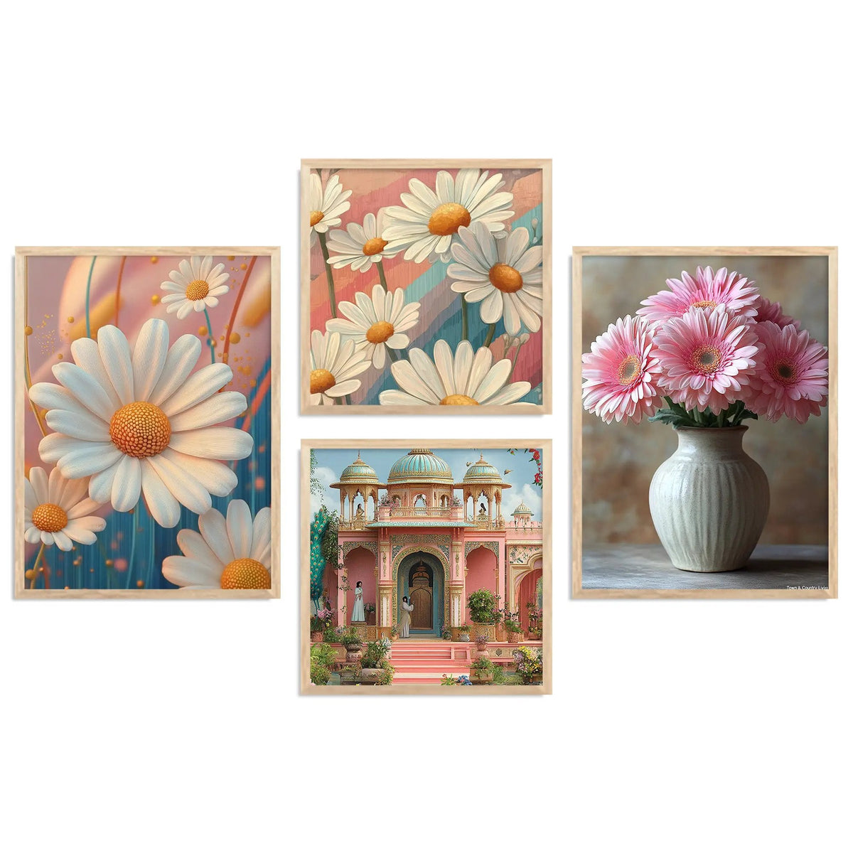 Pink Floral Gallery Wall Bundle