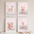 Whimsical Woodland Animals Digital Art Set