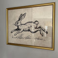 Leaping Hare Sketch Digital Art