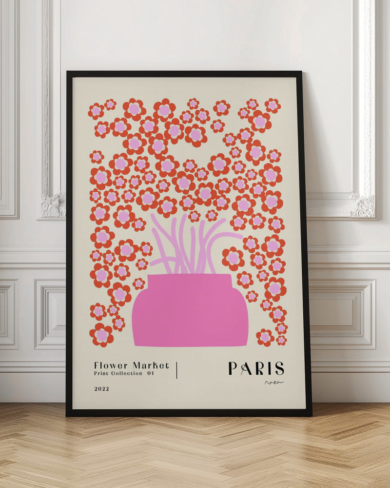 Paris Flower Market Digital Art Print