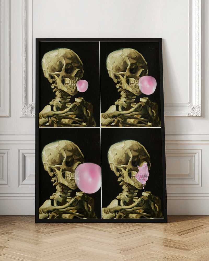 Skull Blowing Bubble Gum Digital Art