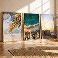 Coastal Paradise Triptych Digital Art